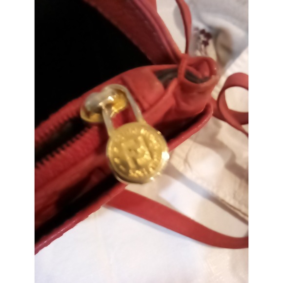 Fendi Zucca FF Red Leather Crossbody Bag - Picture 10 of 16